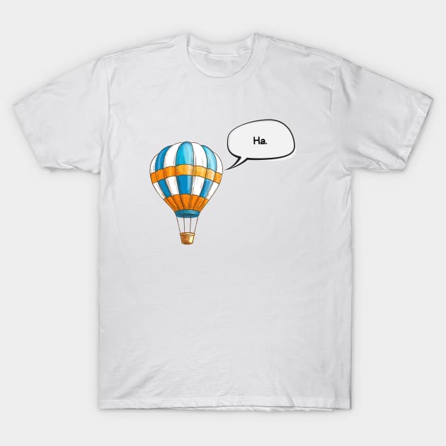 Air Balloon Aircraft Wings Vintage Retro T-Shirt by Flowering Away